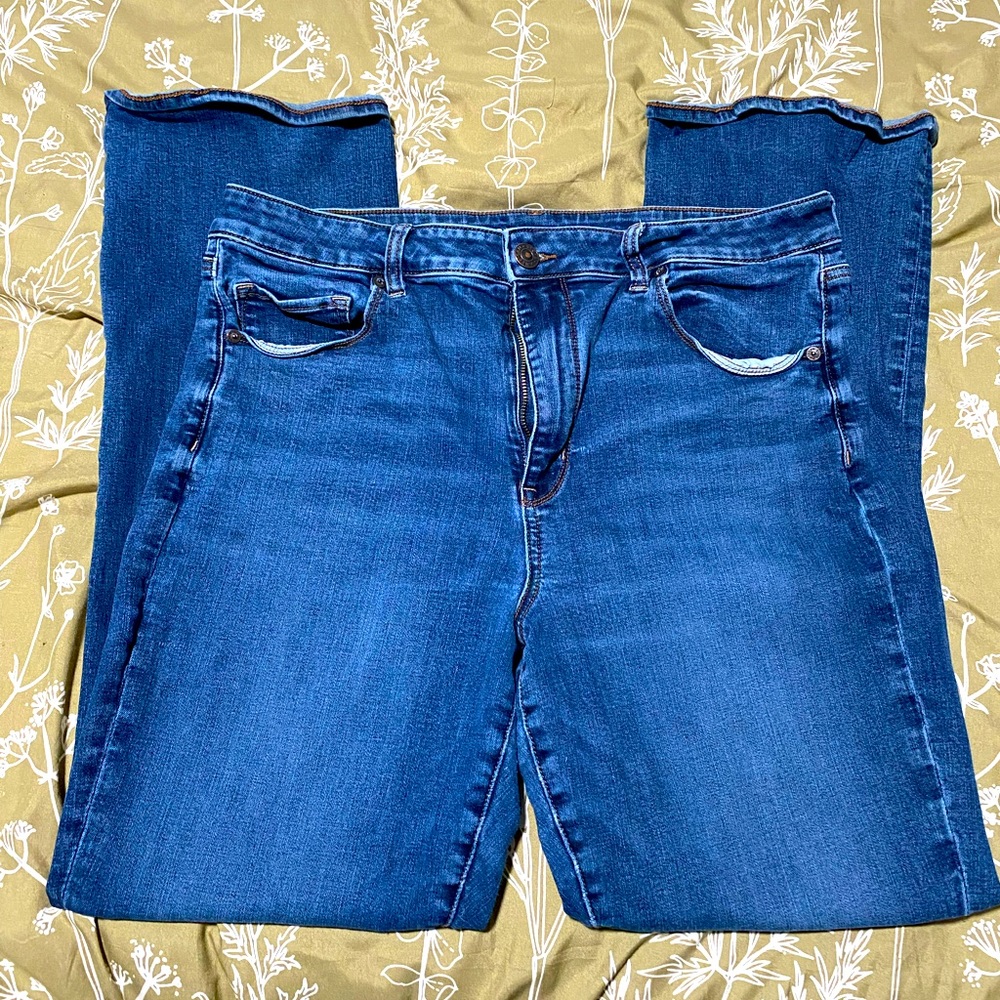 American Eagle Hi Rise Skinny Kick Jeans 18 Regular